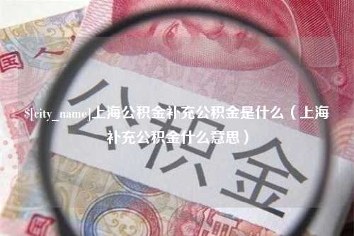 华容上海公积金补充公积金是什么（上海补充公积金什么意思）